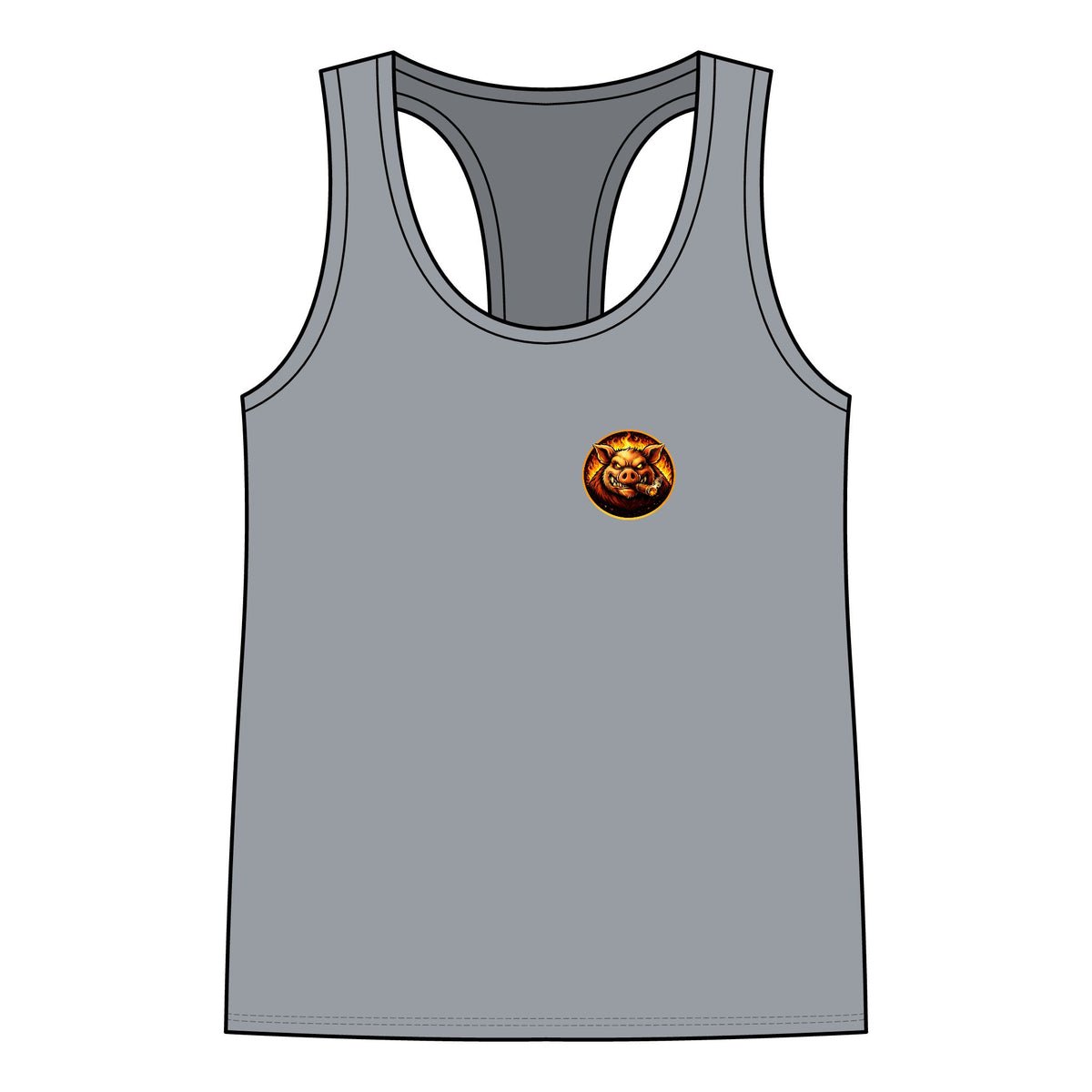 BBQ Test Pit Stop Calling It BBQ women's tank mockup