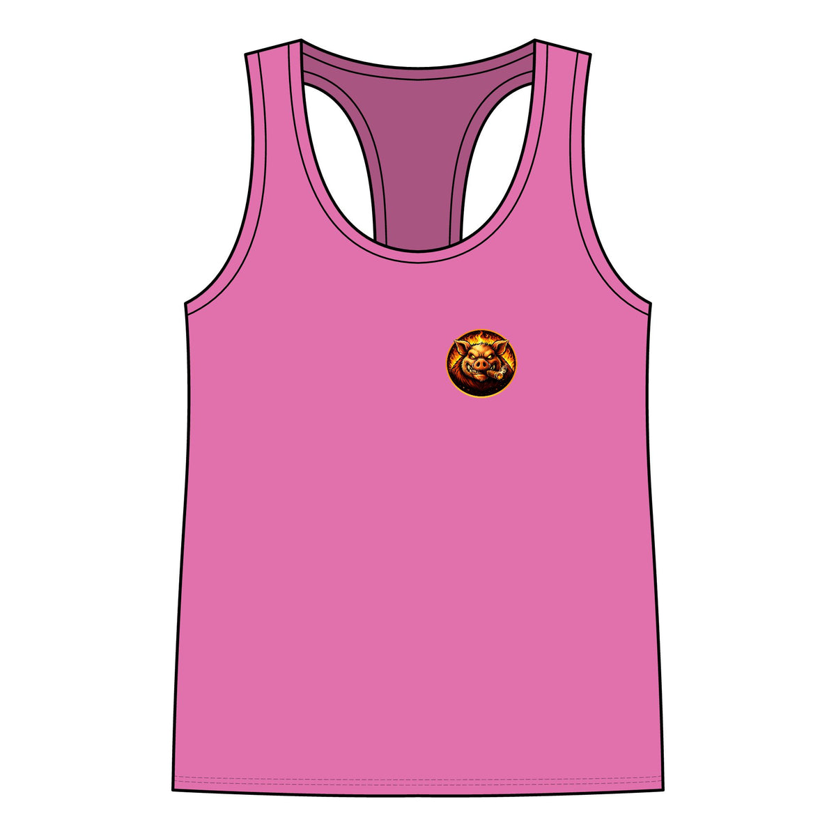 BBQ Test Pit Stop Calling It BBQ women's tank mockup