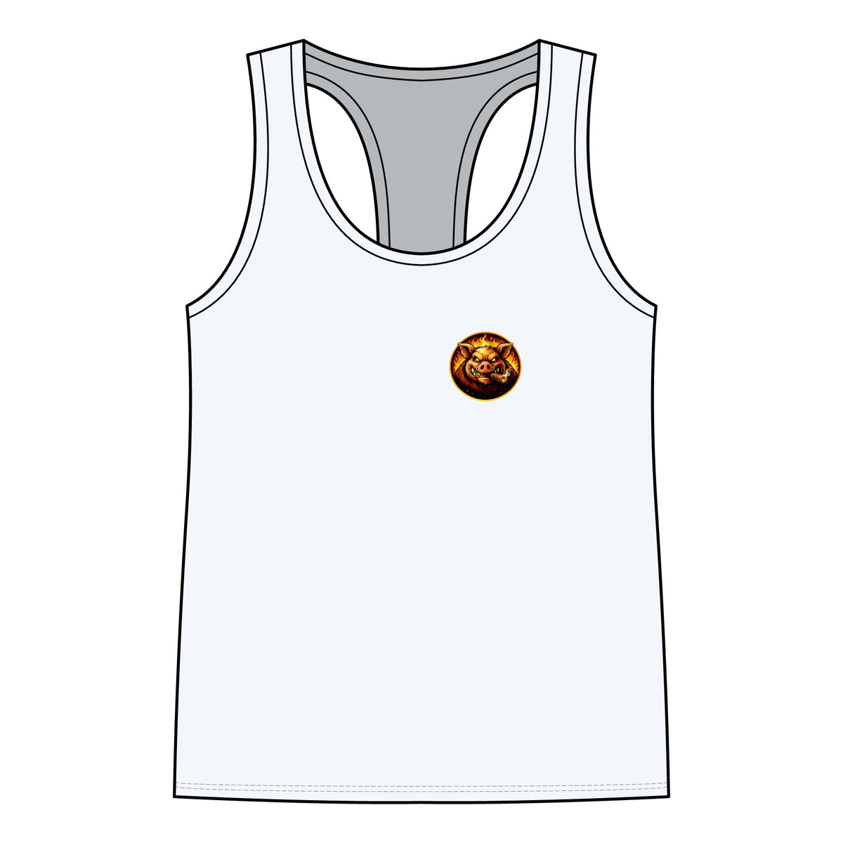 BBQ Test Pit Stop Calling It BBQ women's tank mockup