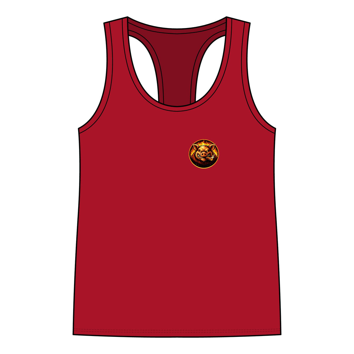 BBQ Test Pit Stop Calling It BBQ women's tank mockup
