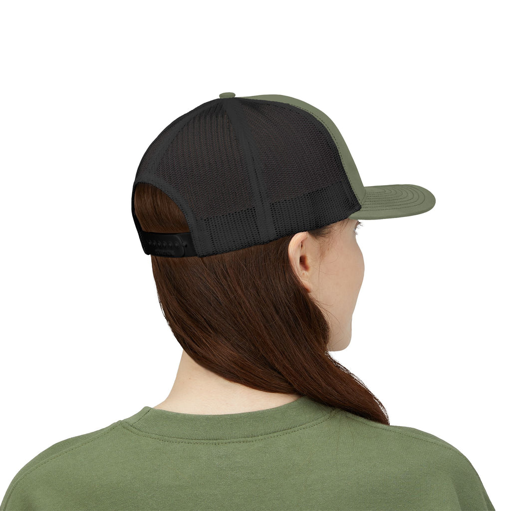 BBQ Test Pit 250 Years of Freedom trucker hat mockup