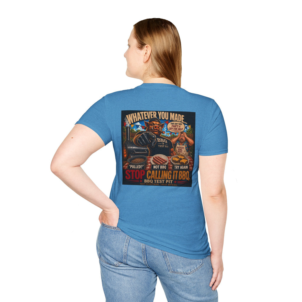 BBQ Test Pit Stop Calling It BBQ tee mockup