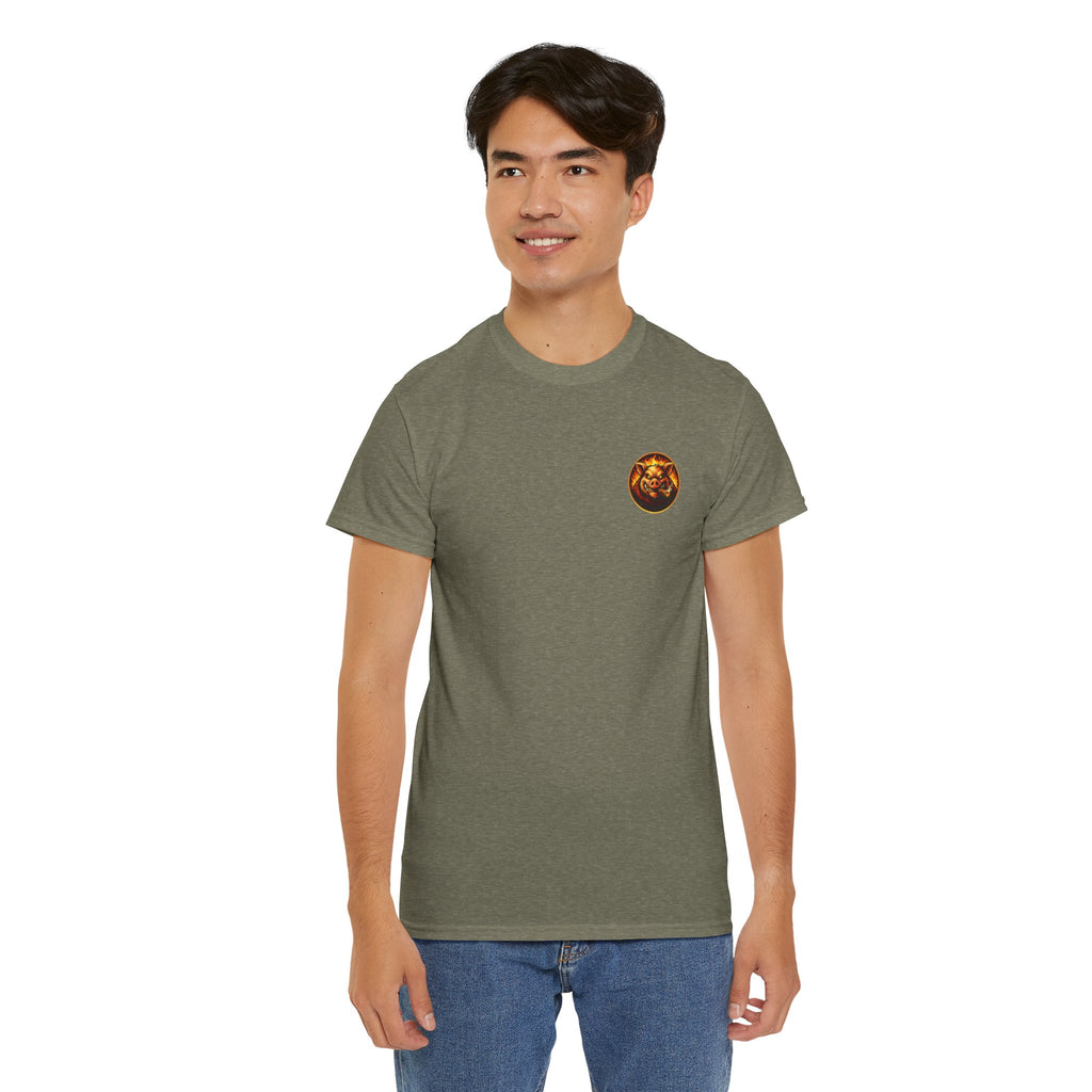 BBQ Test Pit Stop Calling It BBQ heavy tee mockup