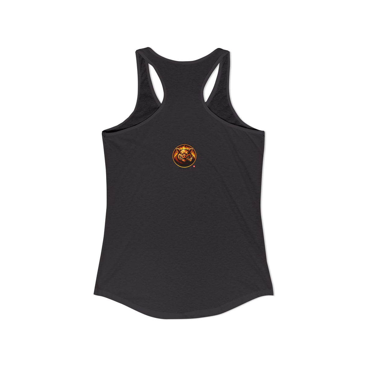 BBQ Test Pit logo women's tank mockup