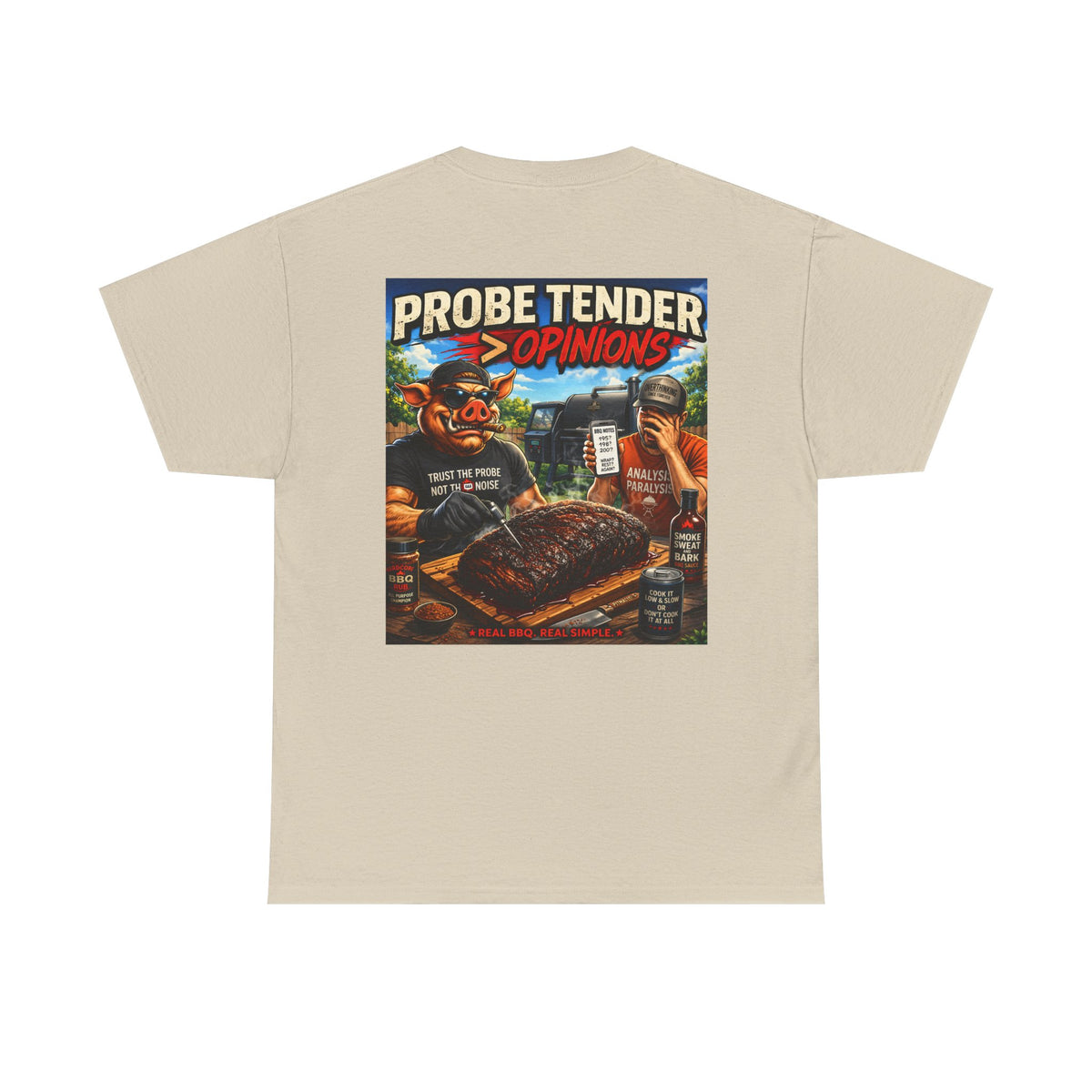 BBQ Test Pit Probe Tender Opinions heavy tee mockup