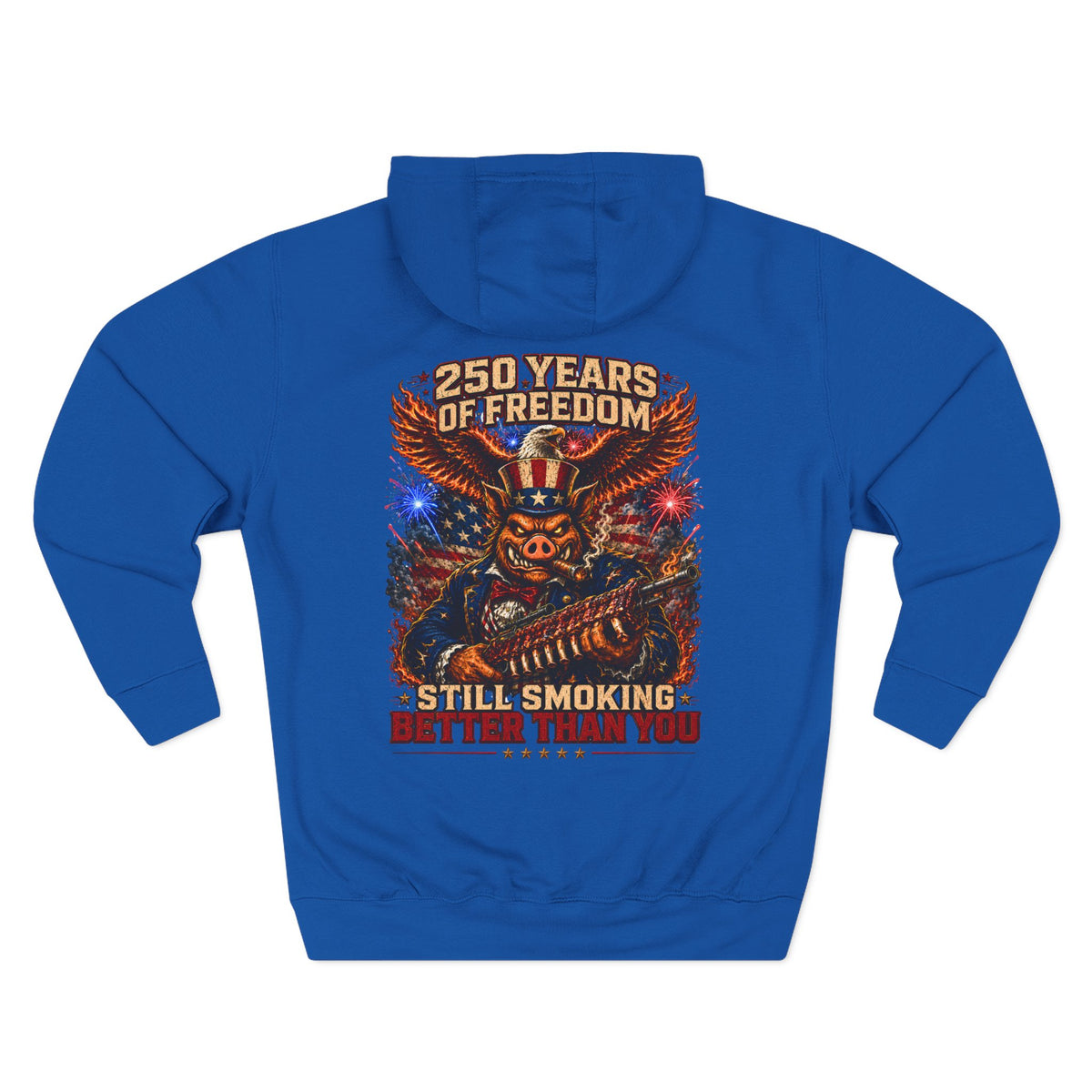 BBQ Test Pit 250 Years of Freedom hoodie mockup