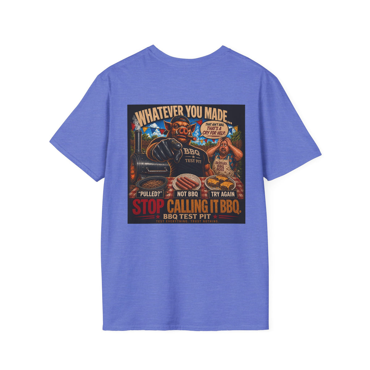 BBQ Test Pit Stop Calling It BBQ tee mockup
