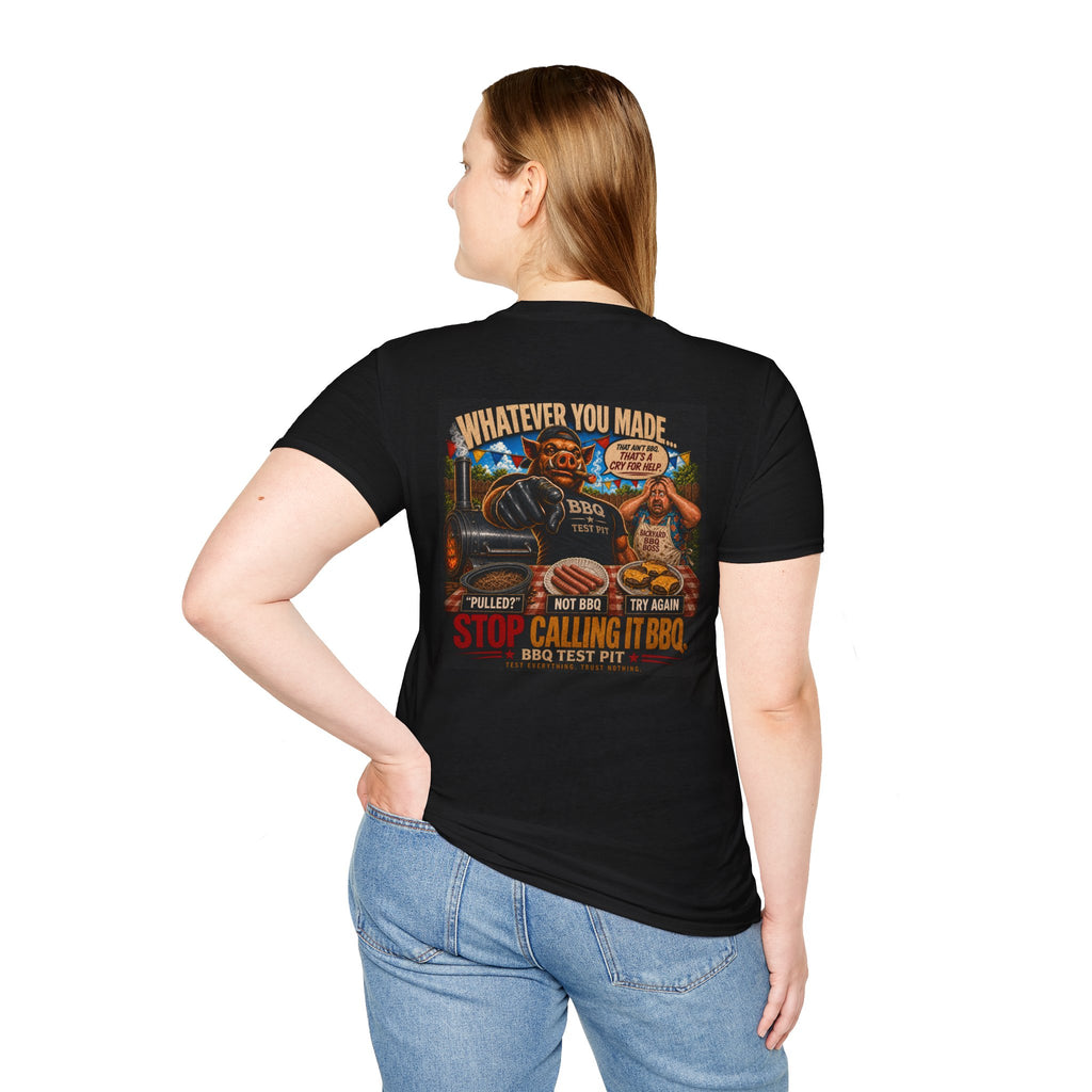 BBQ Test Pit Stop Calling It BBQ tee mockup