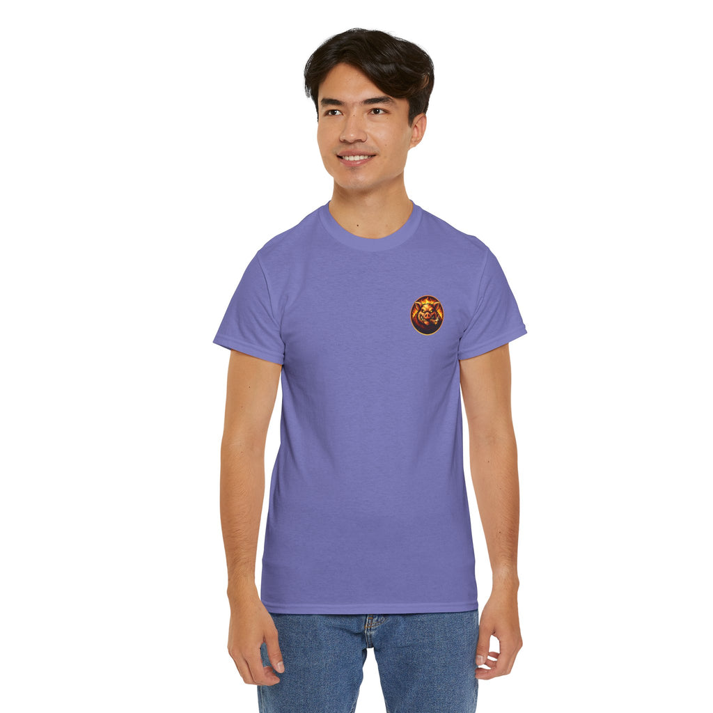 BBQ Test Pit Stop Calling It BBQ heavy tee mockup