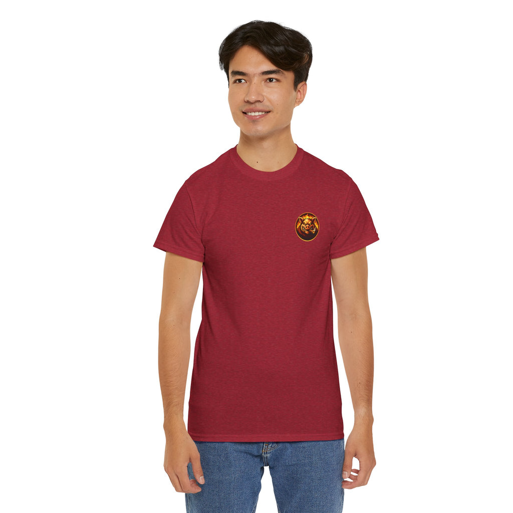 BBQ Test Pit Stop Calling It BBQ heavy tee mockup