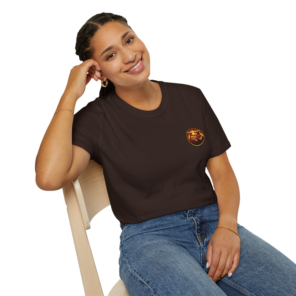 BBQ Test Pit I Like Big Butts soft tee mockup