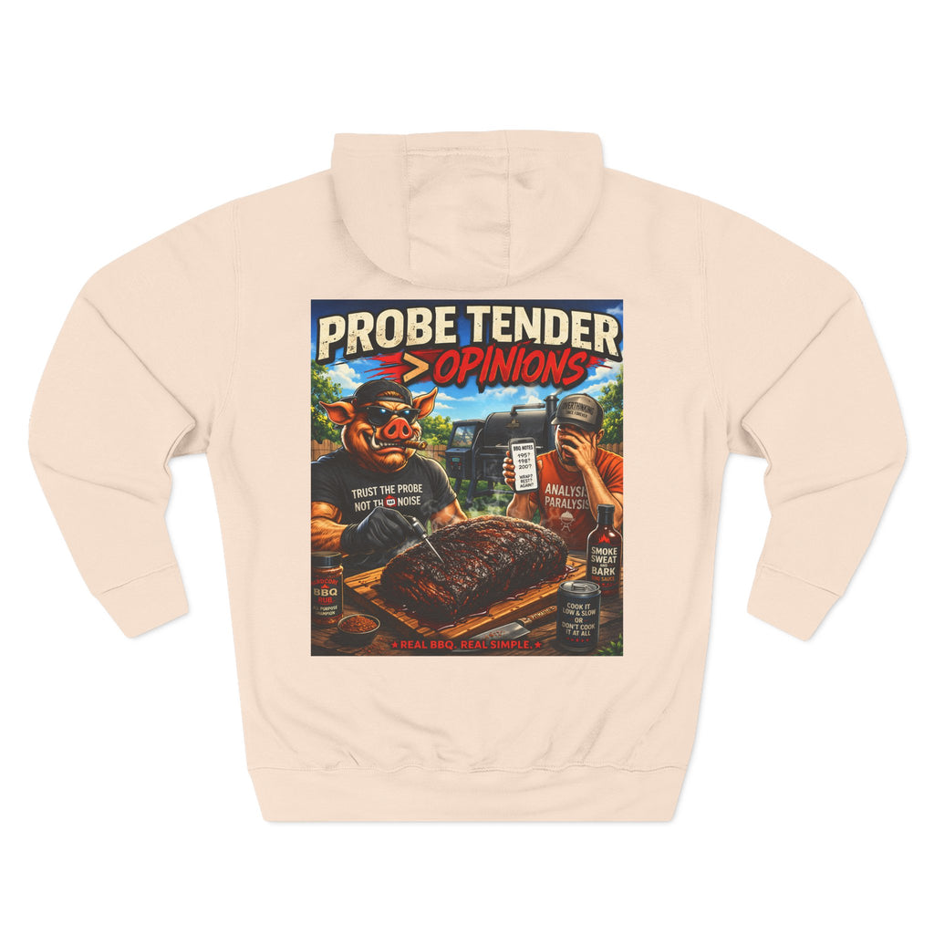 BBQ Test Pit Probe Tender Opinions hoodie mockup