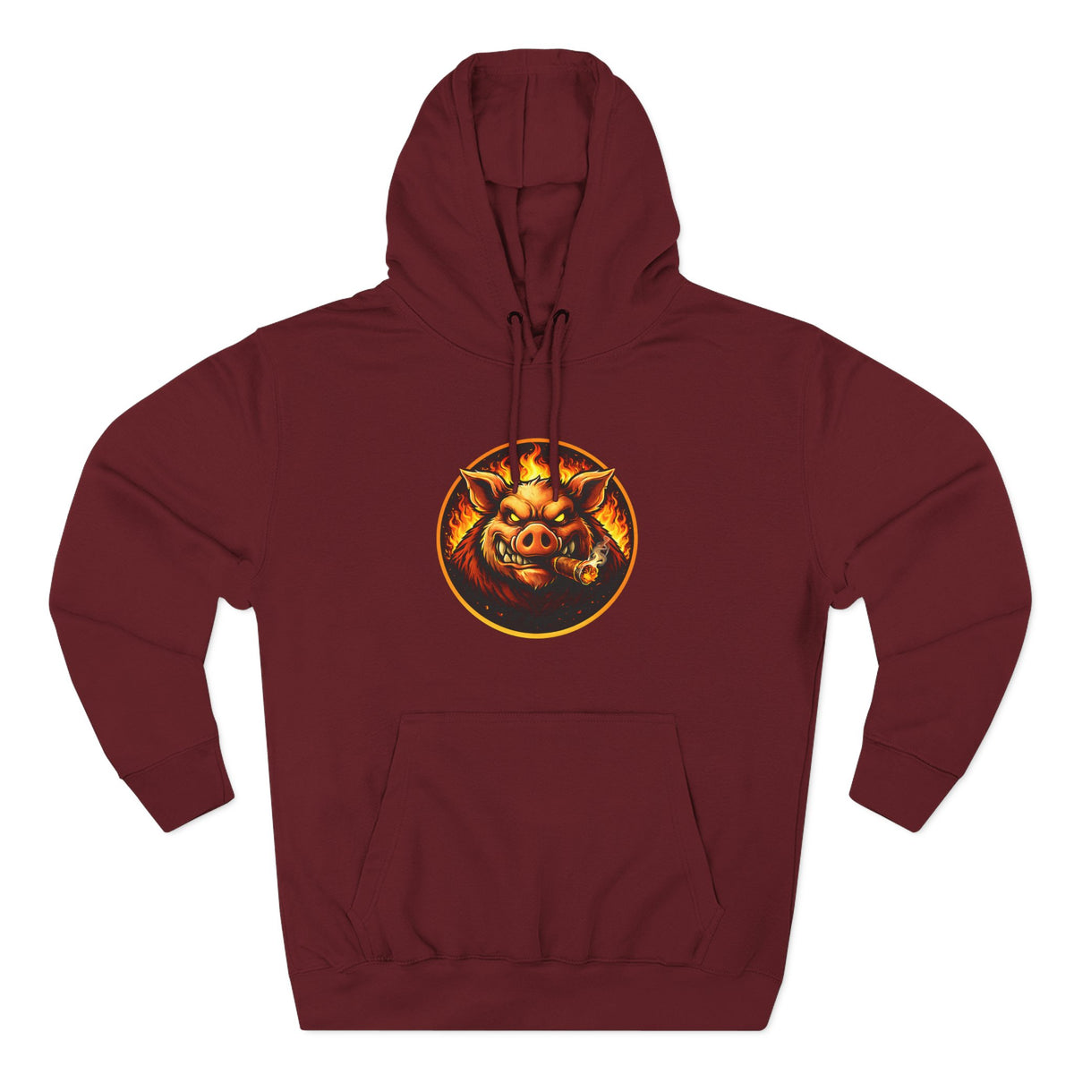BBQ Test Pit logo hoodie mockup