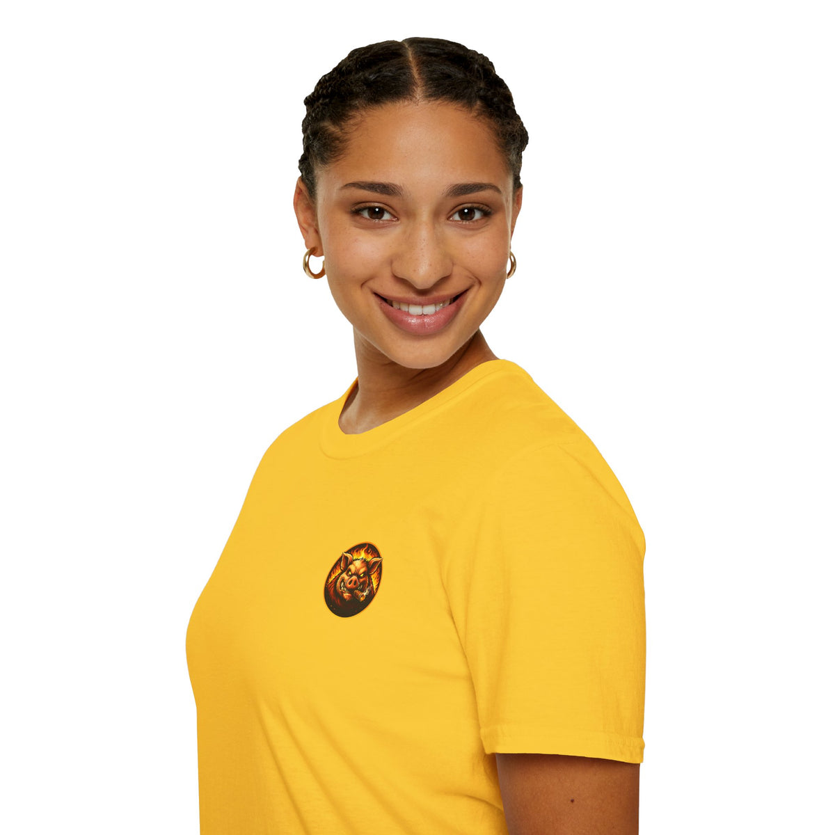 BBQ Test Pit logo soft tee mockup