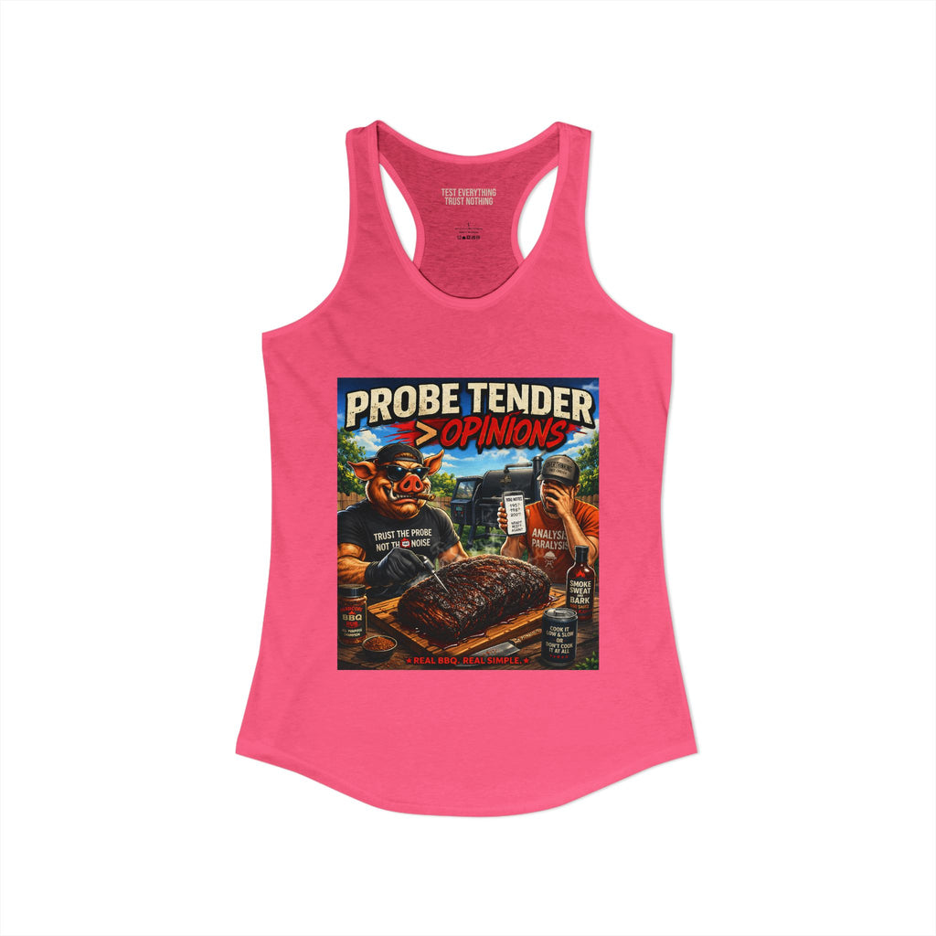 BBQ Test Pit Probe Tender Opinions women's tank mockup