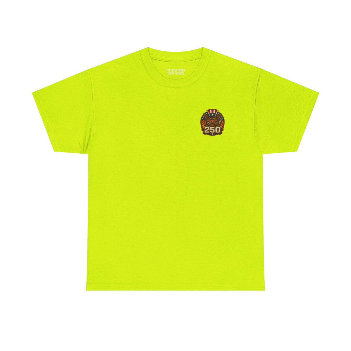 BBQ Test Pit 250 Years of Freedom soft tee mockup