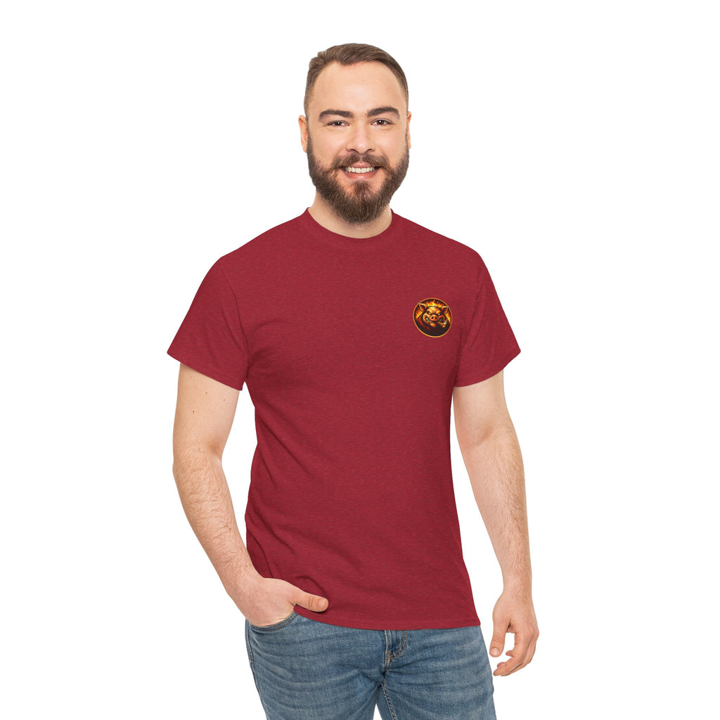 BBQ Test Pit Stop Calling It BBQ heavy tee mockup