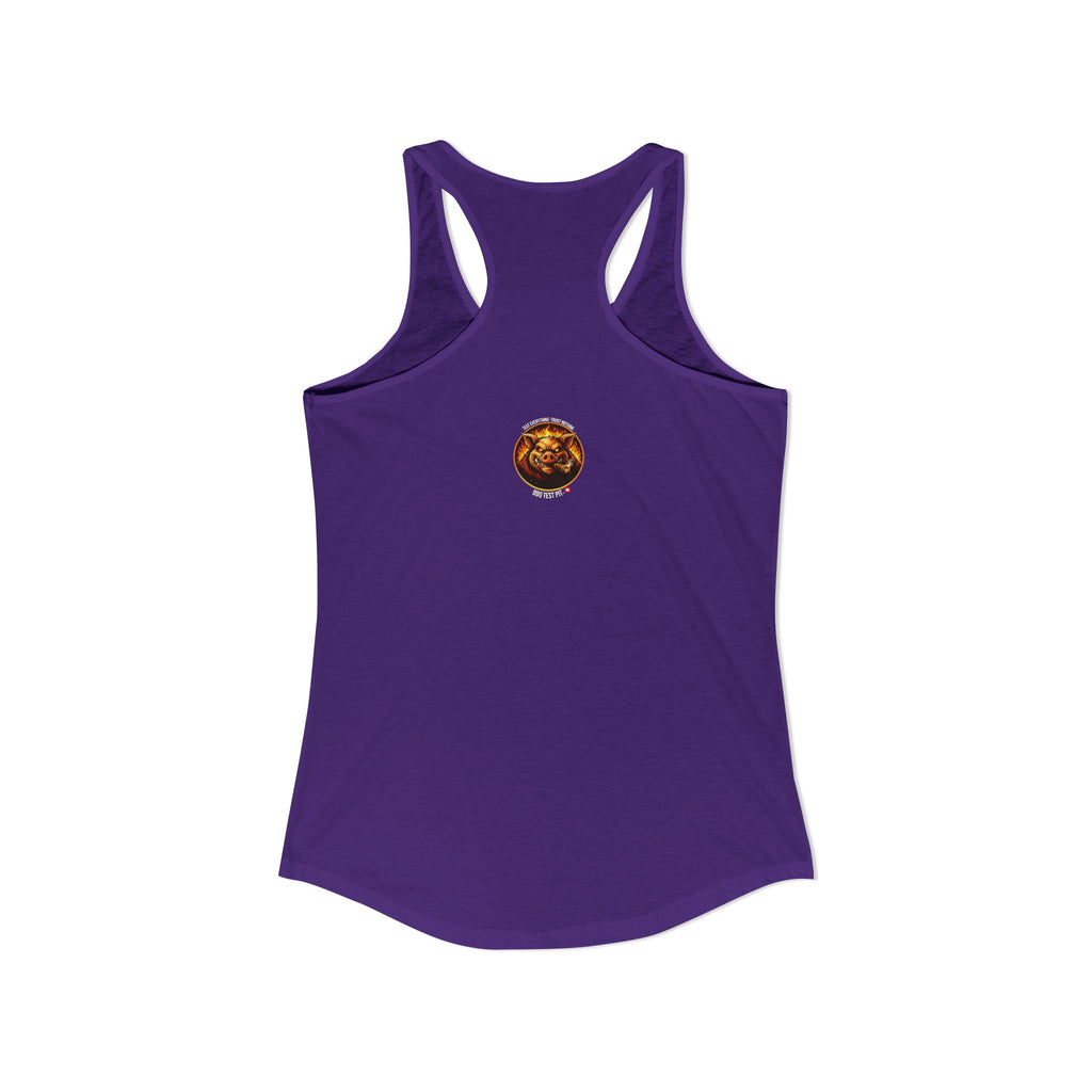 BBQ Test Pit Stop Staring At My Rack women's tank mockup