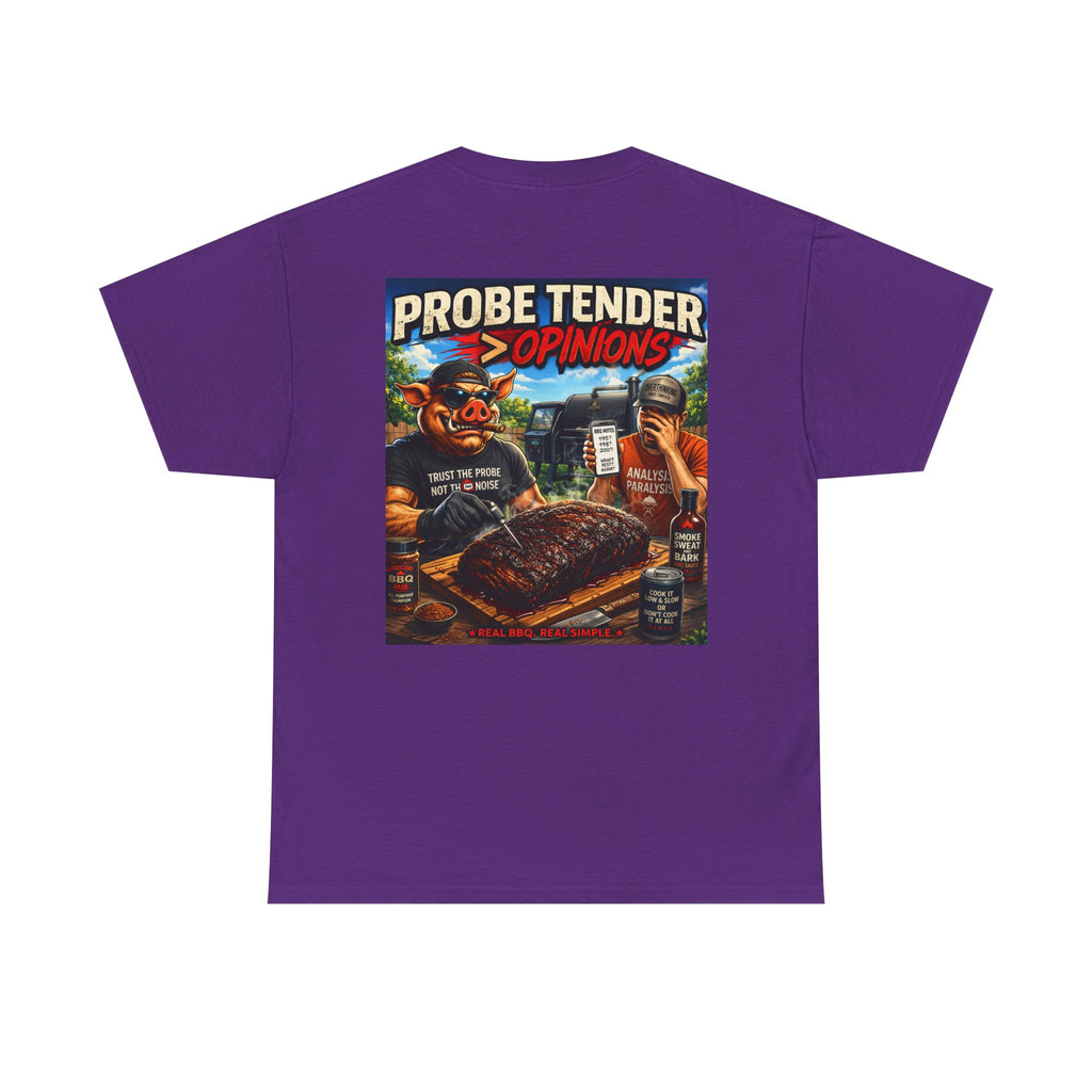 BBQ Test Pit Probe Tender Opinions heavy tee mockup