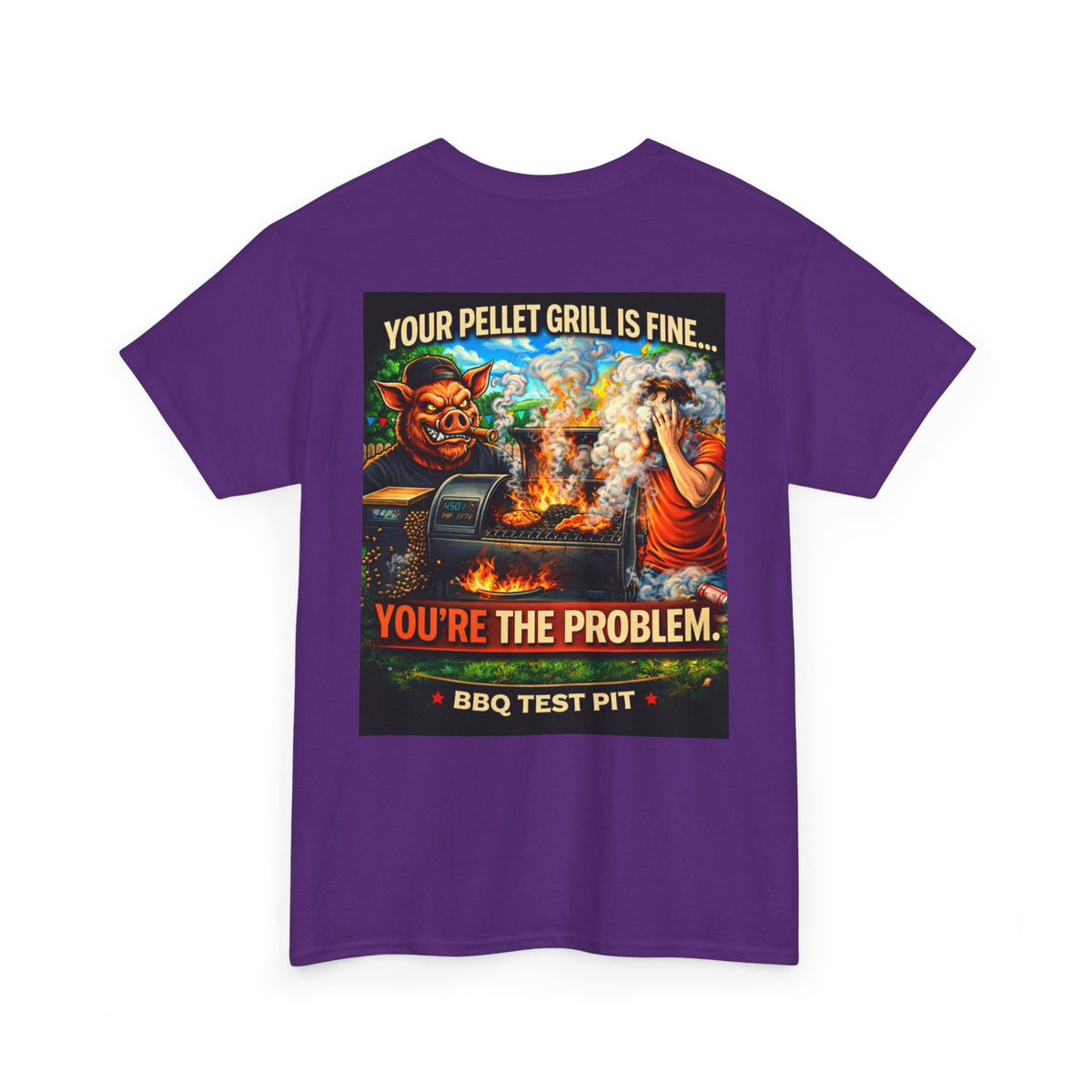 BBQ Test Pit Your Pellet Grill Is Fine tee mockup