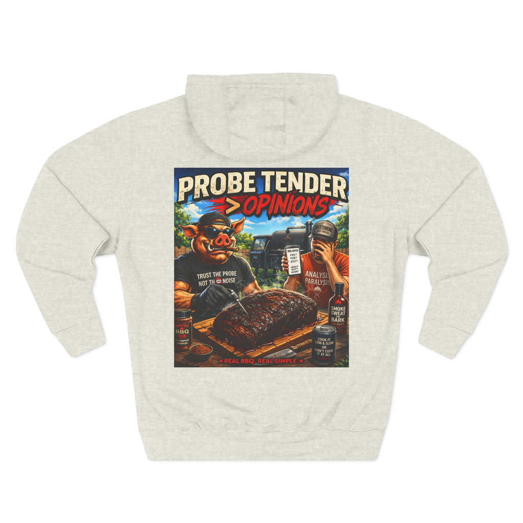 BBQ Test Pit Probe Tender Opinions hoodie mockup