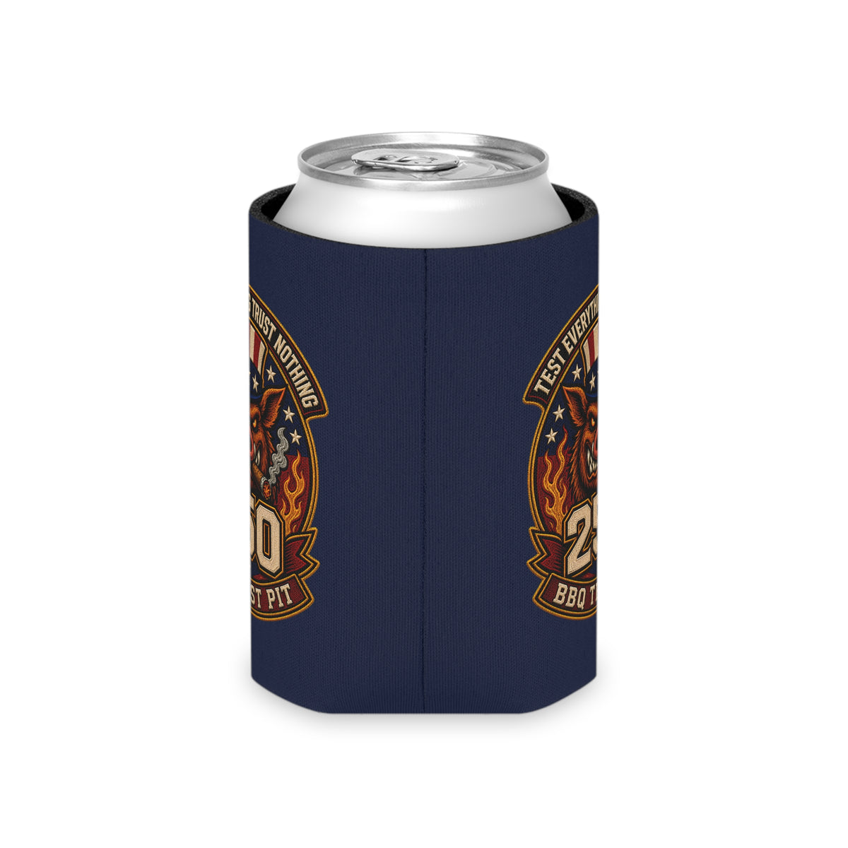 BBQ Test Pit 250 Years of Freedom can cooler mockup