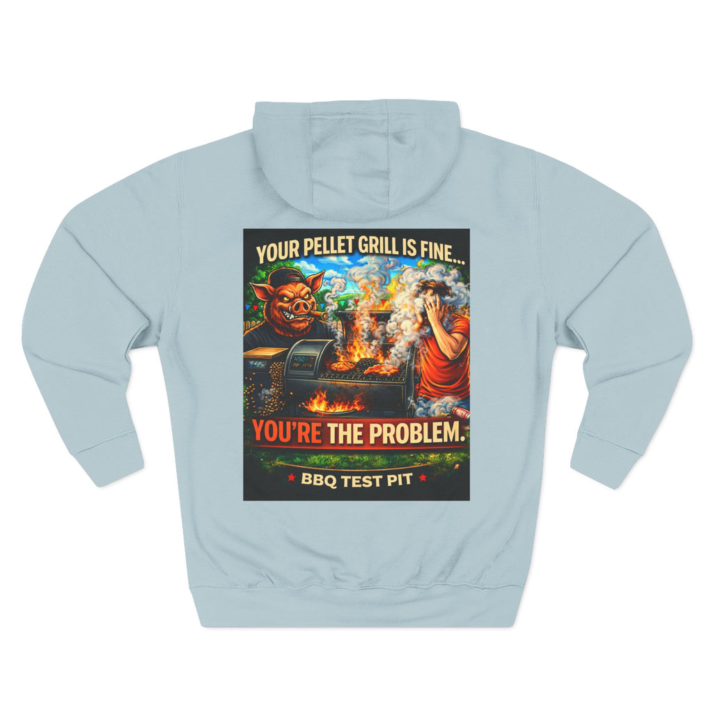 BBQ Test Pit Your Pellet Grill Is Fine hoodie mockup