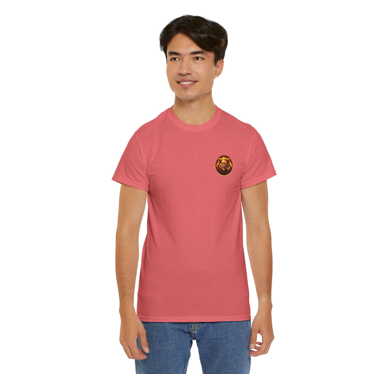 BBQ Test Pit Stop Calling It BBQ heavy tee mockup