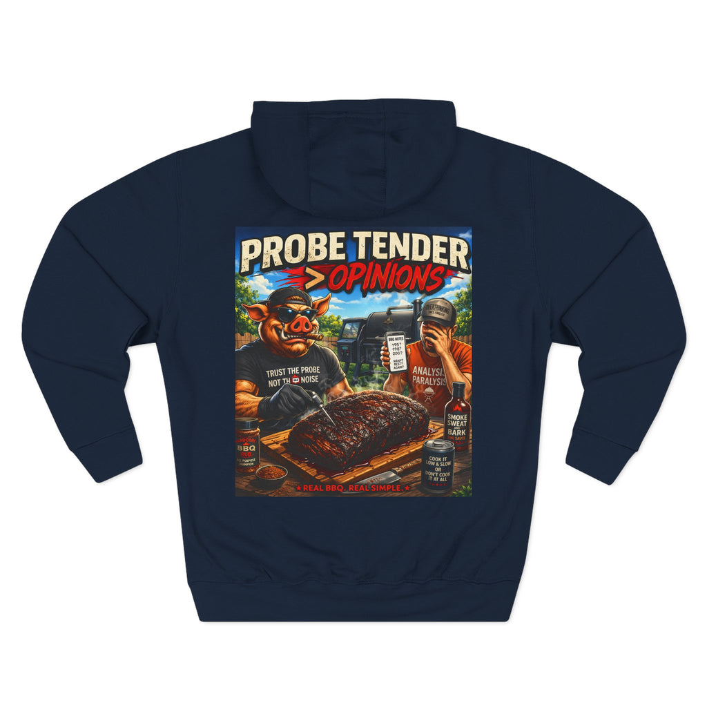 BBQ Test Pit Probe Tender Opinions hoodie mockup