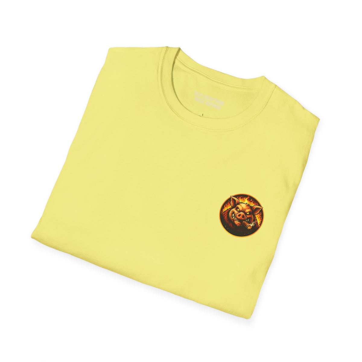 BBQ Test Pit Your Pellet Grill Is Fine soft tee mockup