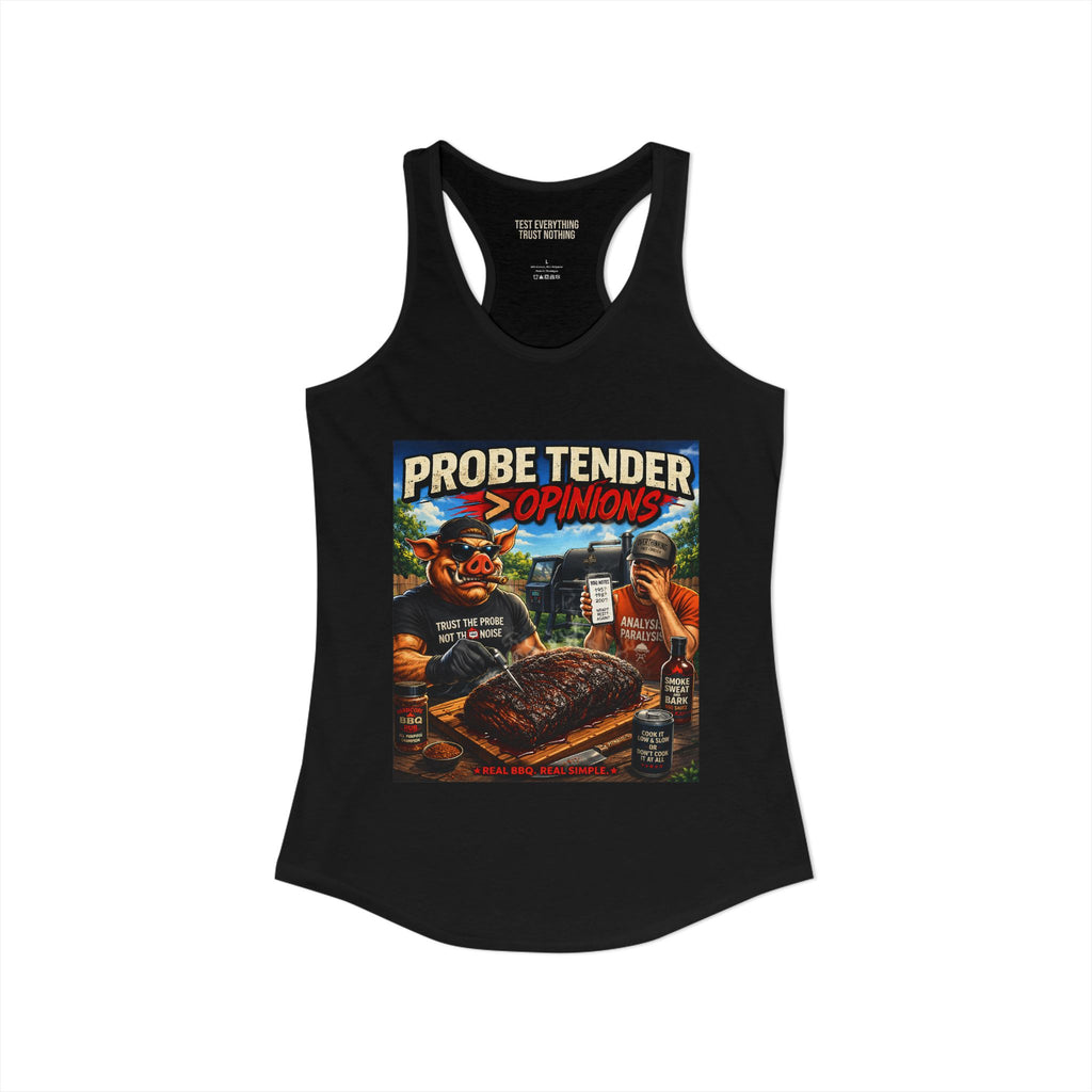 BBQ Test Pit Probe Tender Opinions women's tank mockup