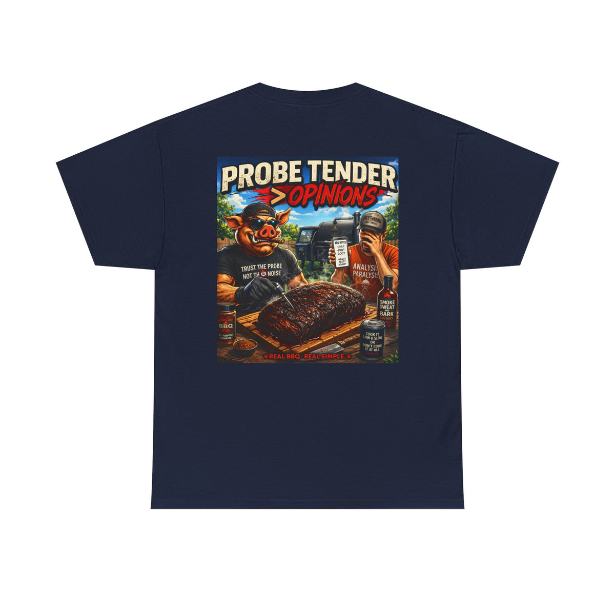 BBQ Test Pit Probe Tender Opinions heavy tee mockup