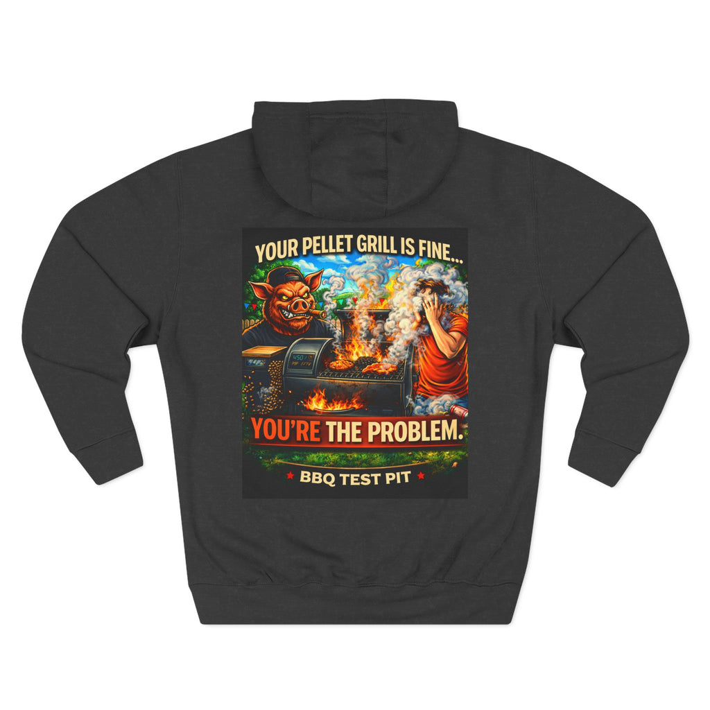 BBQ Test Pit Your Pellet Grill Is Fine hoodie mockup