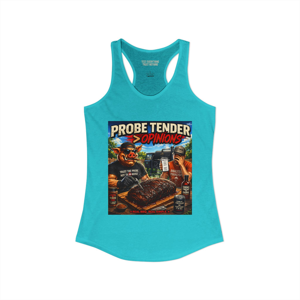 BBQ Test Pit Probe Tender Opinions women's tank mockup