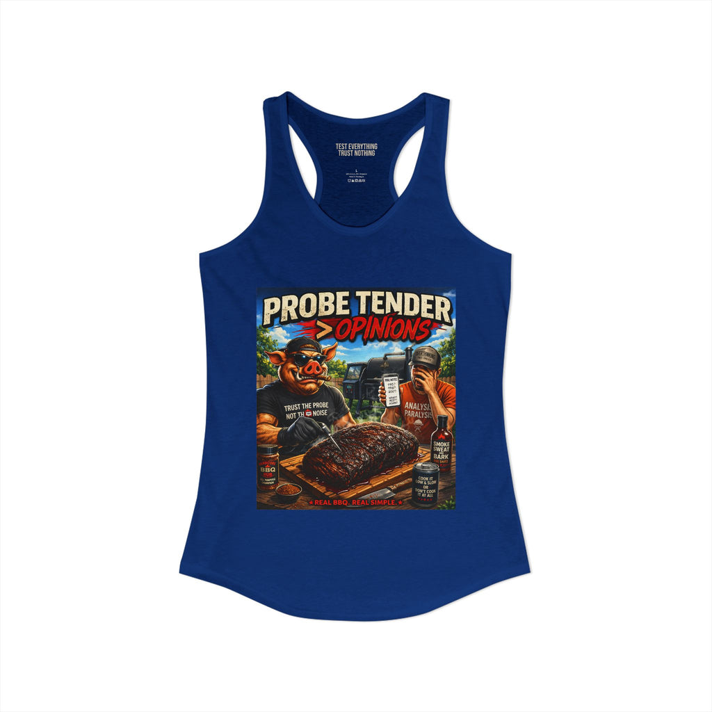BBQ Test Pit Probe Tender Opinions women's tank mockup