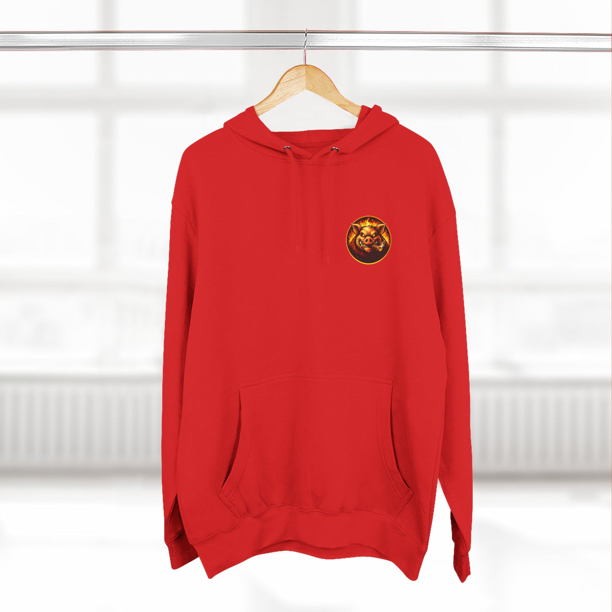 BBQ Test Pit logo hoodie mockup