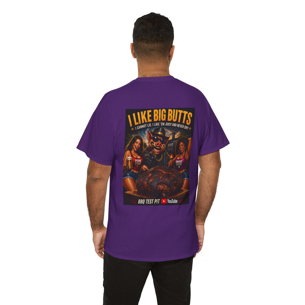 BBQ Test Pit I Like Big Butts tee mockup