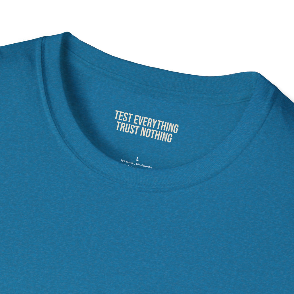 BBQ Test Pit logo soft tee mockup