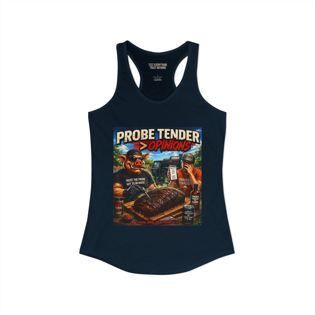 BBQ Test Pit Probe Tender Opinions women's tank mockup