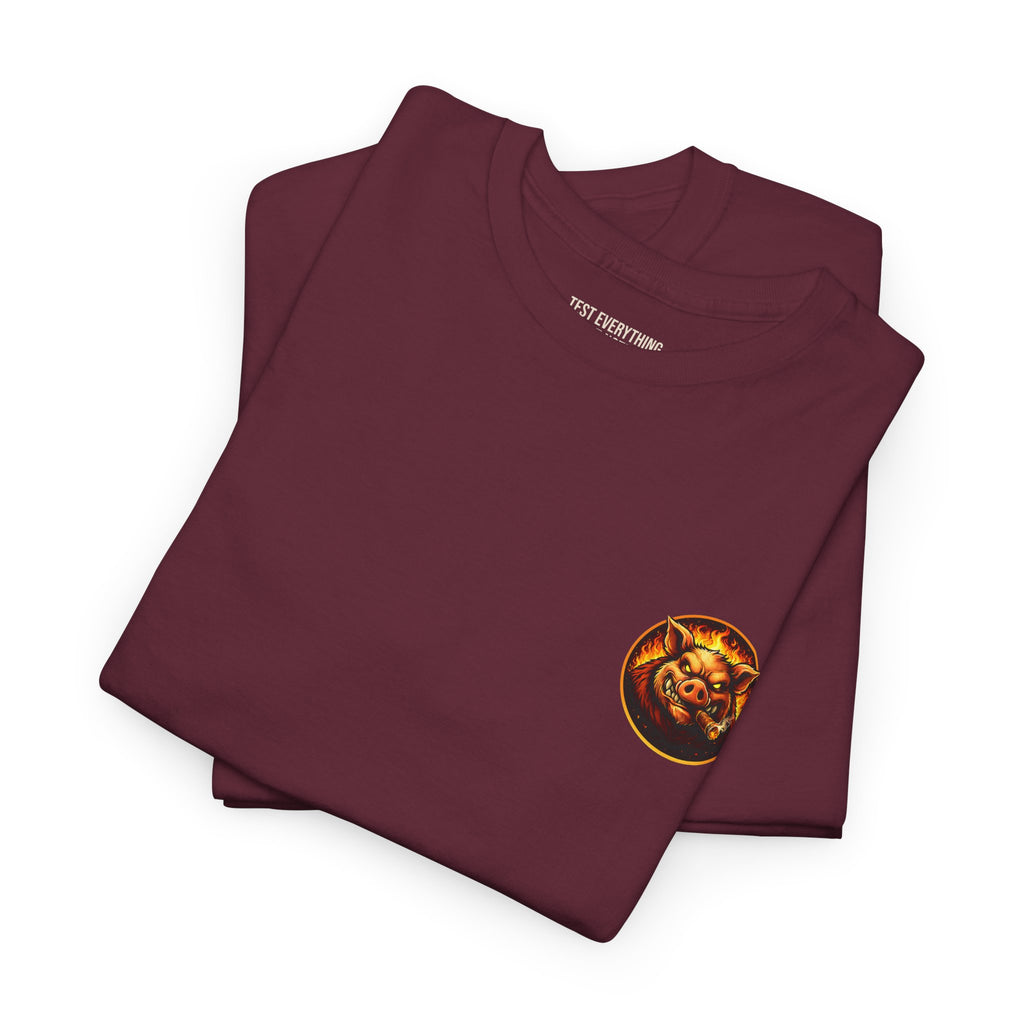 BBQ Test Pit I Like Big Butts tee mockup