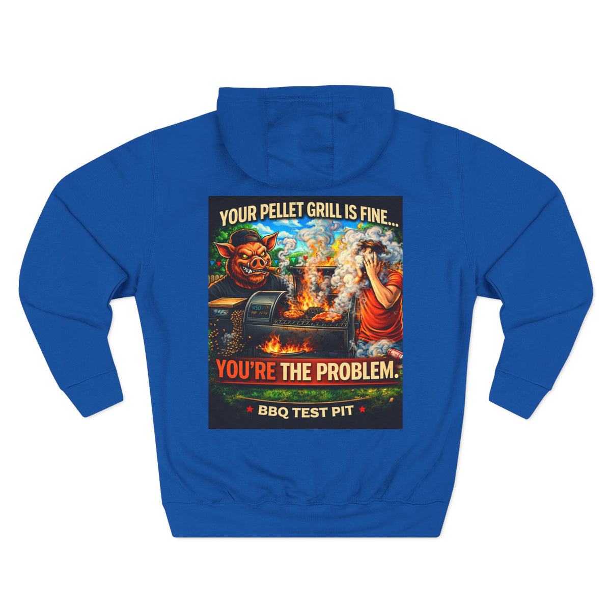 BBQ Test Pit Your Pellet Grill Is Fine hoodie mockup