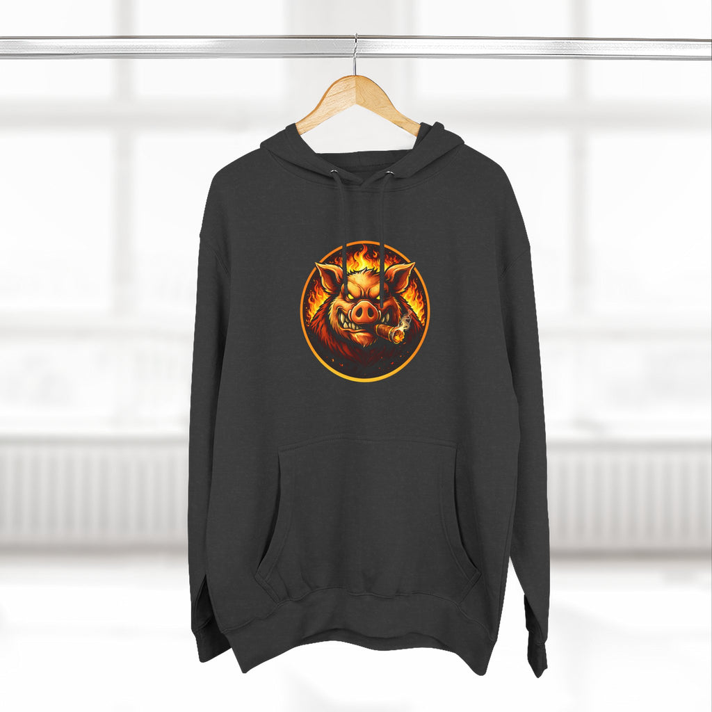 BBQ Test Pit logo hoodie mockup