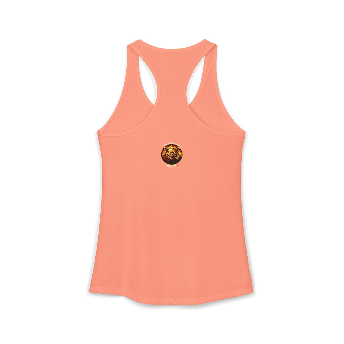BBQ Test Pit Stop Staring At My Rack women's tank mockup