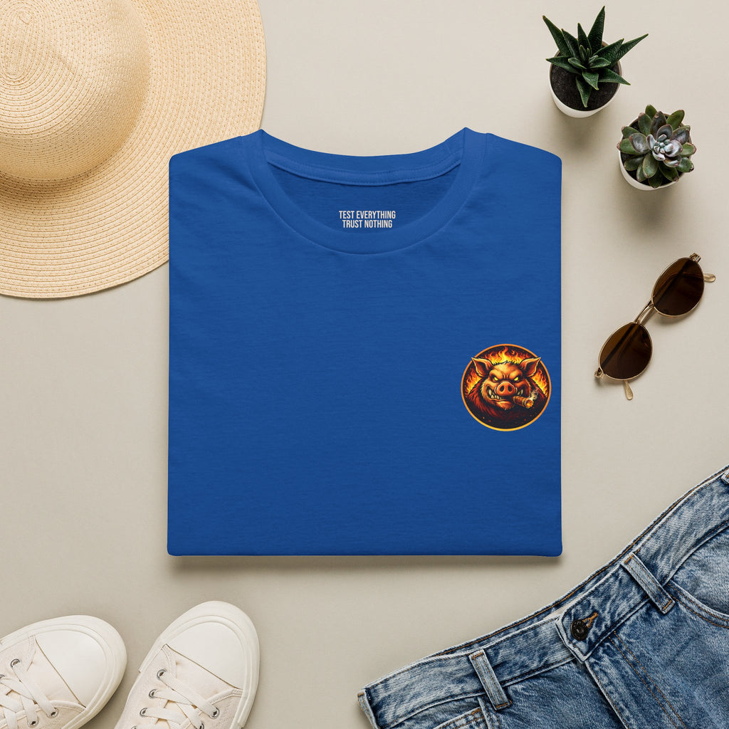 BBQ Test Pit Wrap When It's Ready tee mockup