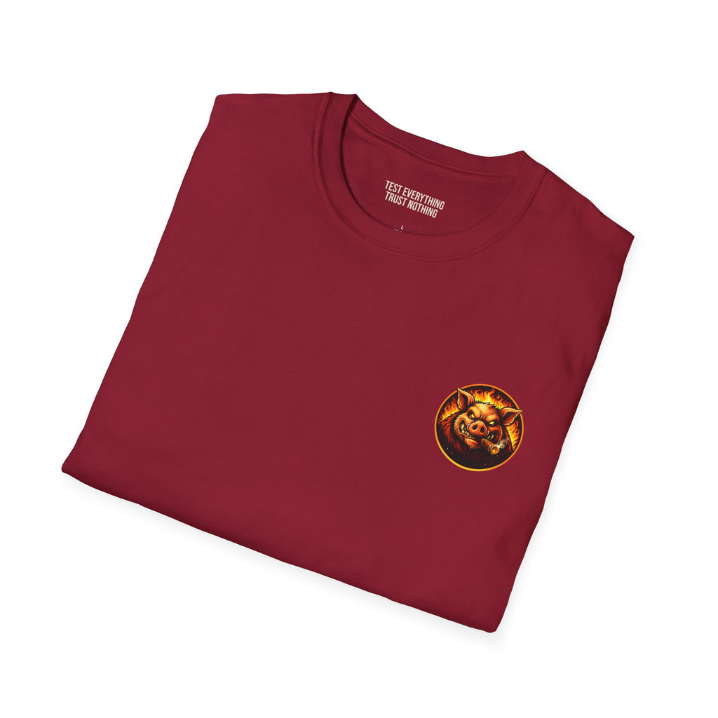 BBQ Test Pit Your Pellet Grill Is Fine soft tee mockup