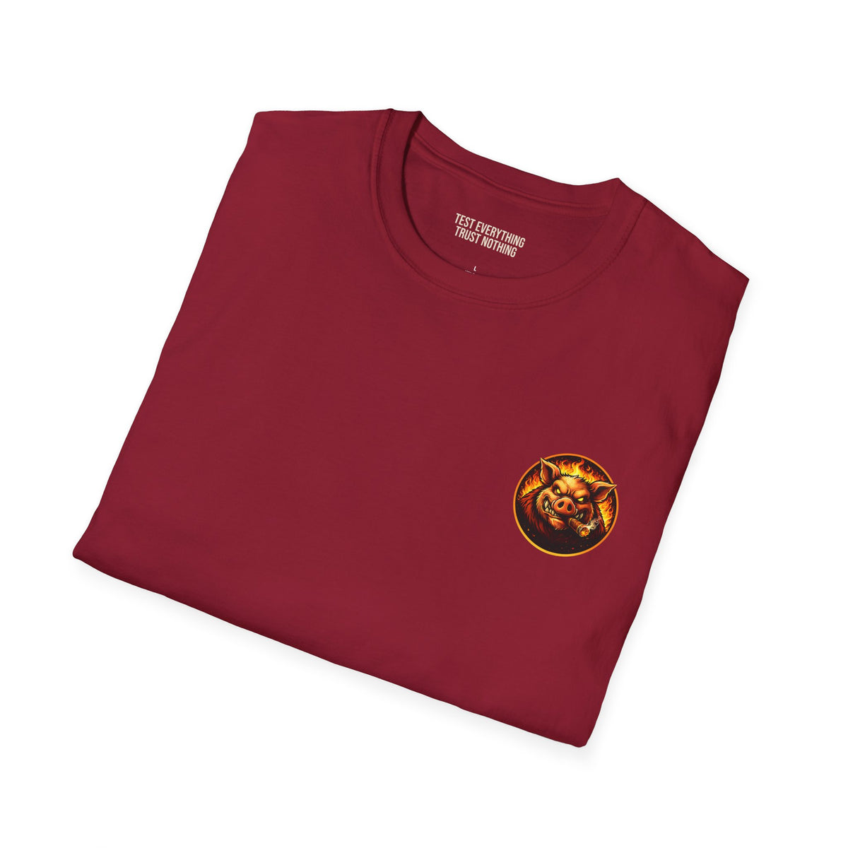 BBQ Test Pit Your Pellet Grill Is Fine soft tee mockup
