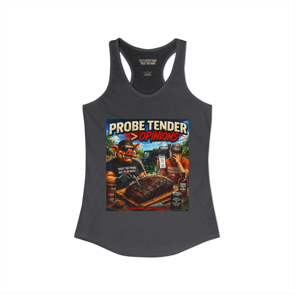 BBQ Test Pit Probe Tender Opinions women's tank mockup