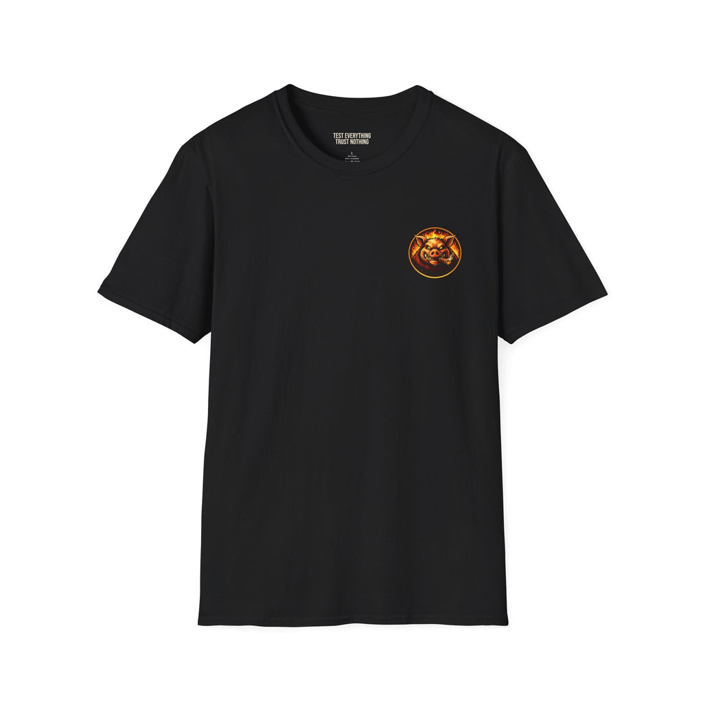 BBQ Test Pit Wrap When It's Ready tee mockup