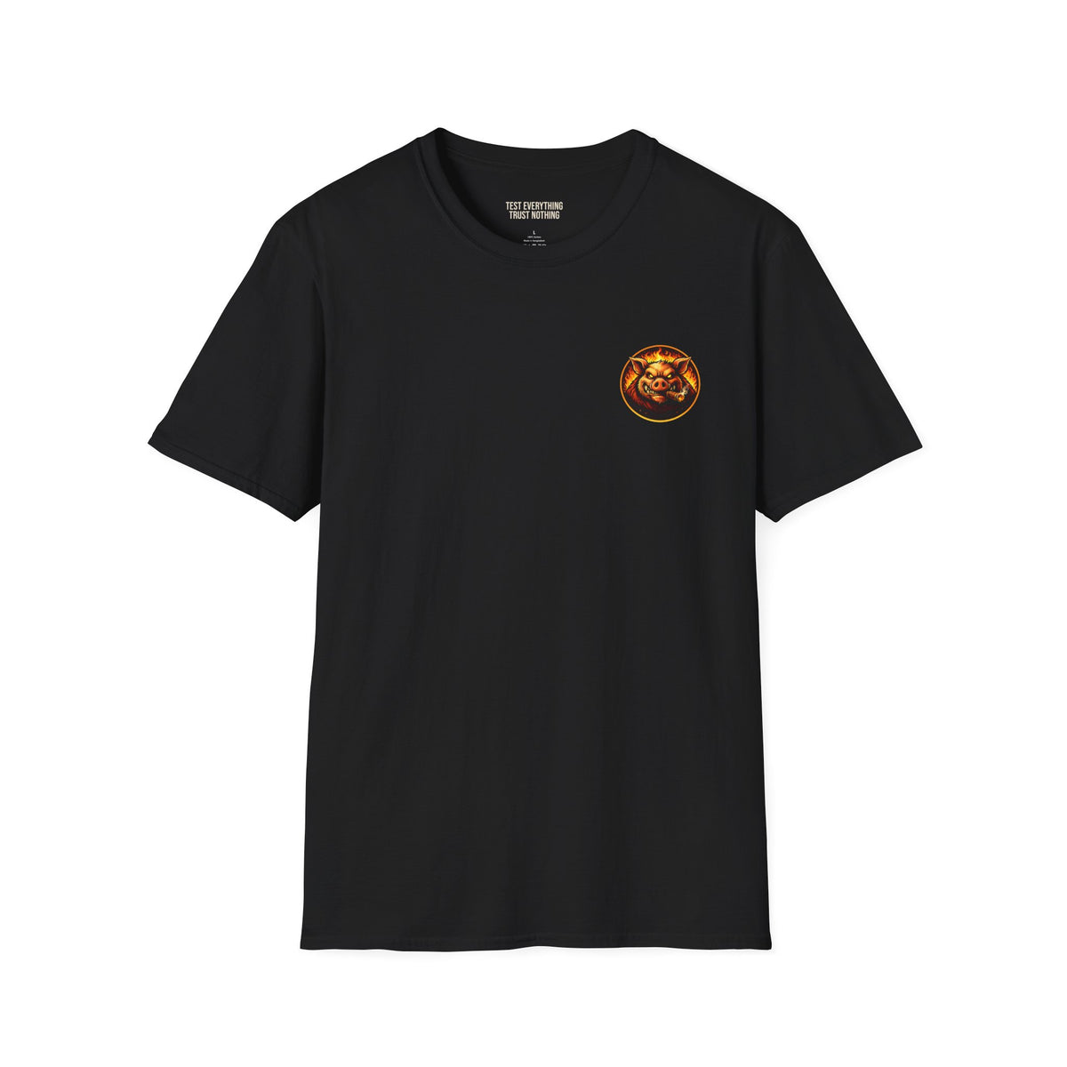 BBQ Test Pit Wrap When It's Ready tee mockup
