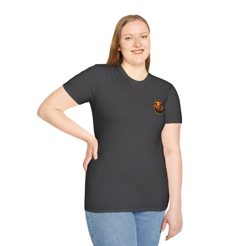BBQ Test Pit logo soft tee mockup
